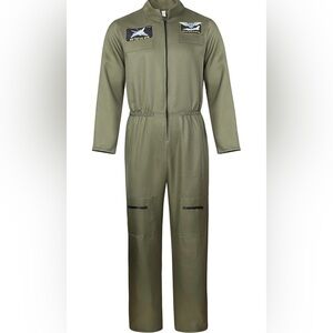 Olive Air Force Pilot Costume Adult